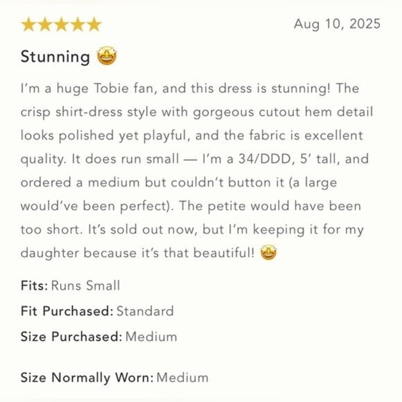 NWT Size 2X - The Tobie Eyelet Pleated Mini Shirt Dress by Exquise (NWT US 228) - Picture 13 of 16